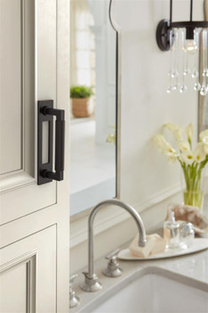Amerock, Medora, 3 3/4" (96mm) Pull Backplate, Oil Rubbed Bronze - installed 1