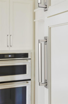 Amerock, Medora, 7 9/16" (192mm) Pull Backplate, Polished Nickel - installed 1
