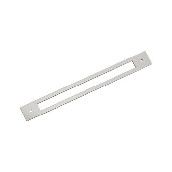 Amerock, Medora, 10 1/16" (256mm) Pull Backplate, Polished Nickel