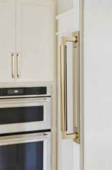 Amerock, Medora, 12" (305mm) Pull Backplate, Golden Champagne - installed 1
