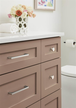 Amerock, Merced, 6 5/16" (160mm) Straight Pull, Polished Nickel - installed 1
