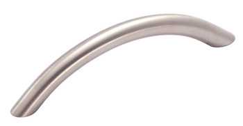 Amerock, Stainless Steel, 3 3/4" (96mm) Curved Pull, Stainless Steel