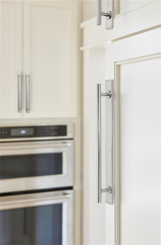 Amerock, Thoreau, 8 13/16" (224mm) Pull Backplate, Polished Chrome - installed 1