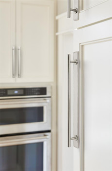Amerock, Thoreau, 10 1/16" (256mm) Pull Backplate, Polished Nickel - installed 1