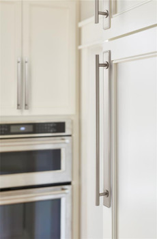 Amerock, Thoreau, 12 5/8" (320mm) Pull Backplate, Satin Nickel - installed 1