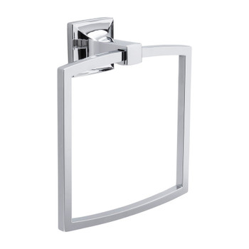 Belwith Hickory, Studio, Towel Ring, Chrome