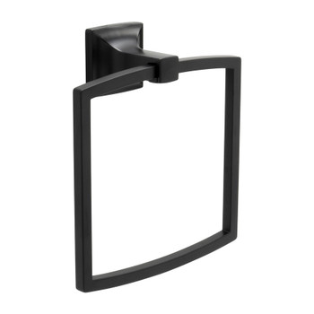 Belwith Hickory, Studio, Towel Ring, Matte Black