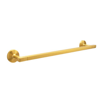 Belwith Hickory, Woodward, 20 3/16" Length Towel Bar, Brushed Golden Brass