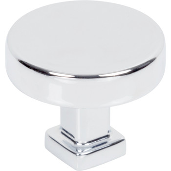 Jeffrey Alexander, Ogden, 1 3/8" Round Knob, Polished Chrome