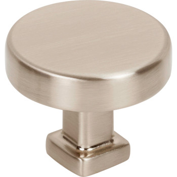 Jeffrey Alexander, Ogden, 1 3/8" Round Knob, Satin Nickel