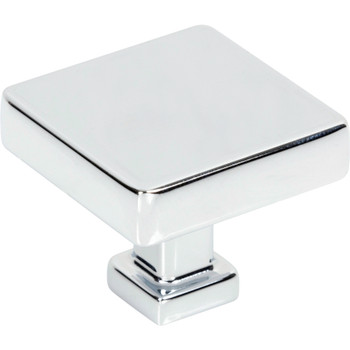 Jeffrey Alexander, Nash, 1 3/8" Square Knob, Polished Chrome