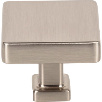 Jeffrey Alexander, Nash, 1 3/8" Square Knob, Satin Nickel - image 2