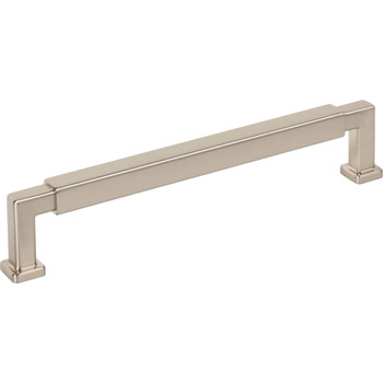 Jeffrey Alexander, Nash, 6 5/16" (160mm) Straight Pull, Satin Nickel