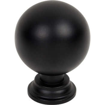 Jeffrey Alexander, Davis, 1 1/8" Round Knob, Matte Black
