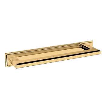 Baldwin, 8" Transitional Backplate, Lifetime Polished Brass
