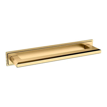 Baldwin, 10" Transitional Backplate, Satin Brass