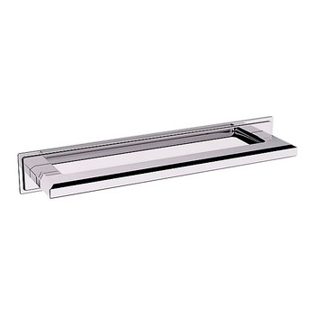 Baldwin, 10" Transitional Backplate, Polished Chrome