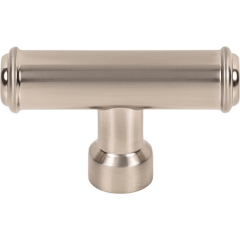 Top Knobs, Pemberton, Lavington, 2 1/4" T-Knob, Brushed Satin Nickel