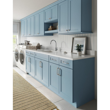 Top Knobs, Pemberton, Califon, 12" (305mm) Curved Appliance Pull, Polished Chrome - installed