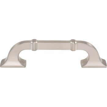 Top Knobs, Pemberton, Califon, 3 3/4" (96mm) Curved Pull, Brushed Satin Nickel