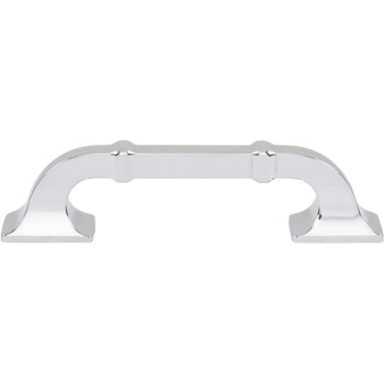 Top Knobs, Pemberton, Califon, 3 3/4" (96mm) Curved Pull, Polished Chrome