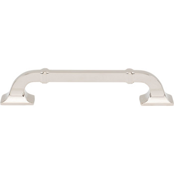 Top Knobs, Pemberton, Califon, 5 1/16" (128mm) Curved Pull, Polished Nickel