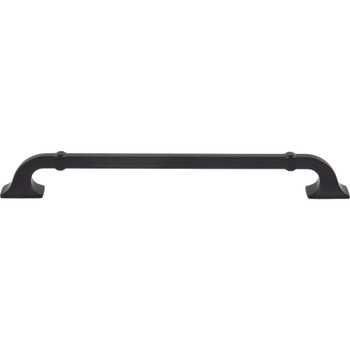 Top Knobs, Pemberton, Califon, 8 13/16" (224mm) Curved Pull, Flat Black