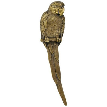 Notting Hill, Tropical, Macaw, 3" Vertical Pull, Antique Brass, Left side