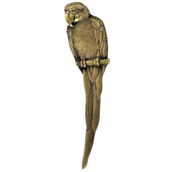 Notting Hill, Tropical, Macaw, 3" Vertical Pull, Antique Brass, Right side