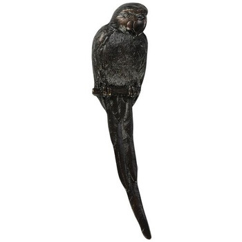 Notting Hill, Tropical, Macaw, 3" Vertical Pull, Dark Brass, Left side