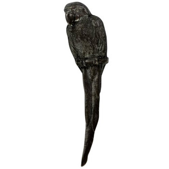 Notting Hill, Tropical, Macaw, 3" Vertical Pull, Dark Brass, Right side