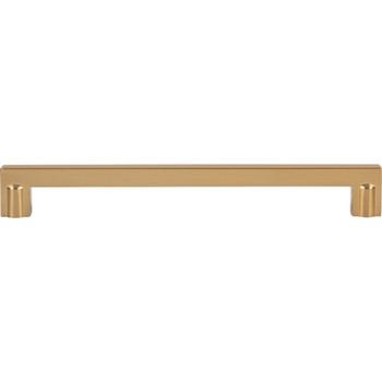Atlas Homewares, Ballina, 8 13/16" (224mm) Curved Pull, Warm Brass