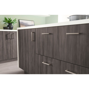 Atlas Homewares, Lannis, 6 5/16" (160mm) Straight Pull, Brushed Nickel - installed 1