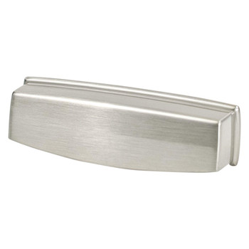 Berenson, Emerling, 3 3/4" (96mm) Cup Pull, Brushed Nickel