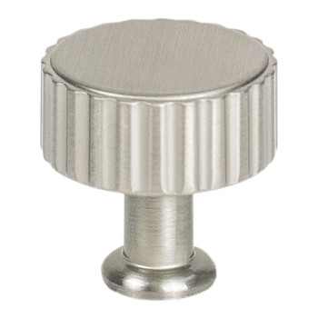 Berenson, Cannelee, 1 3/16" (30mm) Round Knob, Brushed Nickel