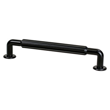Berenson, Cannelee, 6 5/16" (160mm) Straight Pull, Matte Black