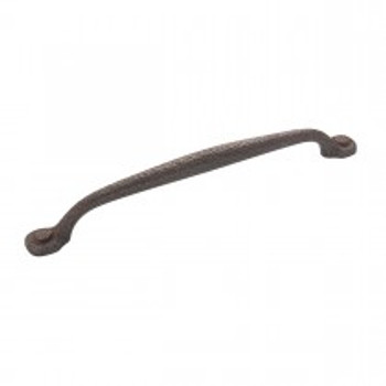 Belwith Hickory, Refined Rustic, 8 13/16" (224mm) Straight Pull, Rustic Iron