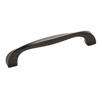 Belwith Hickory, Twist, 5 1/16" (128mm) Straight Pull, Black Iron