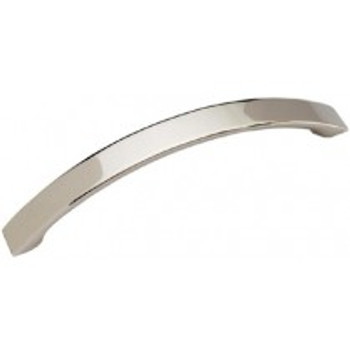 Belwith Hickory, Rotterdam, 5" Curved Pull, Polished Nickel