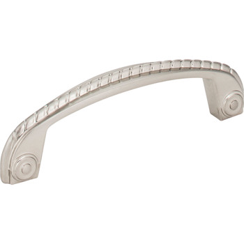 Jeffrey Alexander, Rhodes, 3 3/4" (96mm) Curved Pull, Satin Nickel