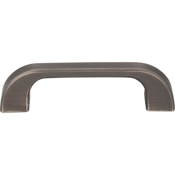 Jeffrey Alexander, Marlo, 3 3/4" (96mm) Curved Pull, Brushed Pewter - alternate view