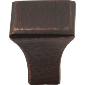 Jeffrey Alexander, Marlo, 7/8" Square Knob, Brushed Oil Rubbed Bronze - alternate view