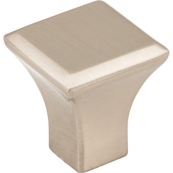 Jeffrey Alexander, Marlo, 7/8" Square Knob, Satin Nickel