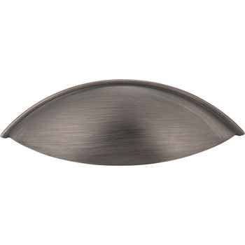 Jeffrey Alexander, Bordeaux, 3 3/4" (96mm) Cup Pull, Brushed Pewter - alternate view