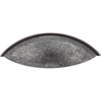 Jeffrey Alexander, Bordeaux, 3 3/4" (96mm) Cup Pull, Distressed Antique Silver - alternate view