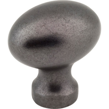 Jeffrey Alexander, Bordeaux, 1 3/16" Oval Knob, Gunmetal