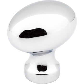 Jeffrey Alexander, Bordeaux, 1 3/16" Oval Knob, Polished Chrome