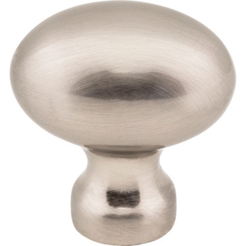 Jeffrey Alexander, Bordeaux, 1 3/16" Oval Knob, Satin Nickel - alternate view