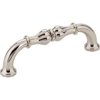 Jeffrey Alexander, Bella, 3 3/4" (96mm) Curved Pull, Polished Nickel