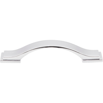 Jeffrey Alexander, Mirada, 3 3/4" (96mm) Curved Pull, Polished Chrome - alternate view